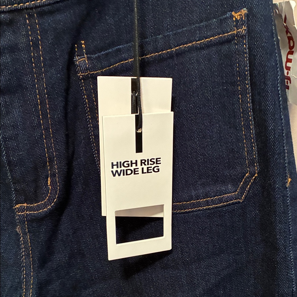 Oat New York Dark Blue Flare Jeans - Picture 3 of 8